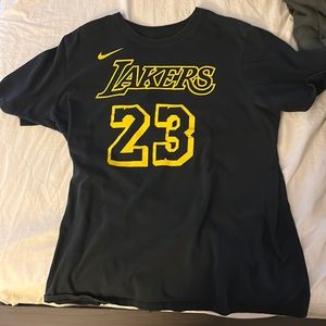Vintage Nike Lakers LeBron James T shirt Jersey